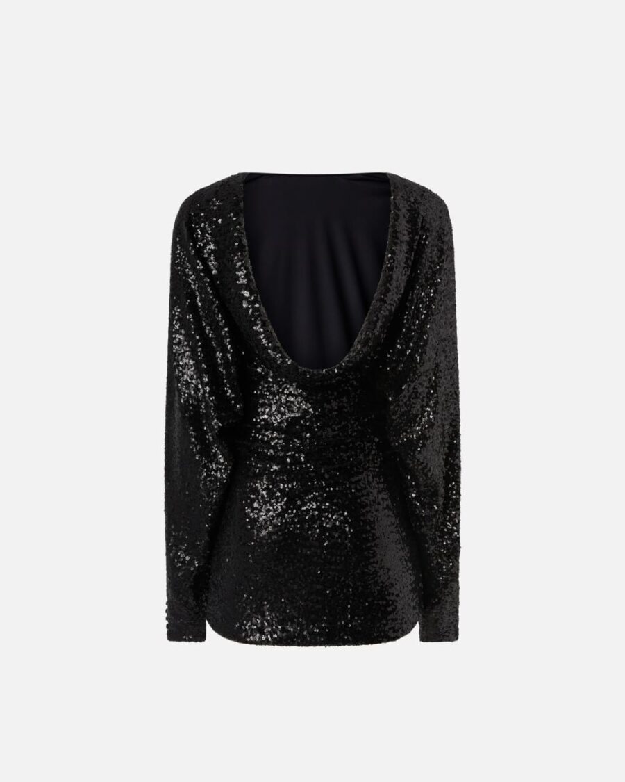 Mini abito elegante con paillettes - immagine 2