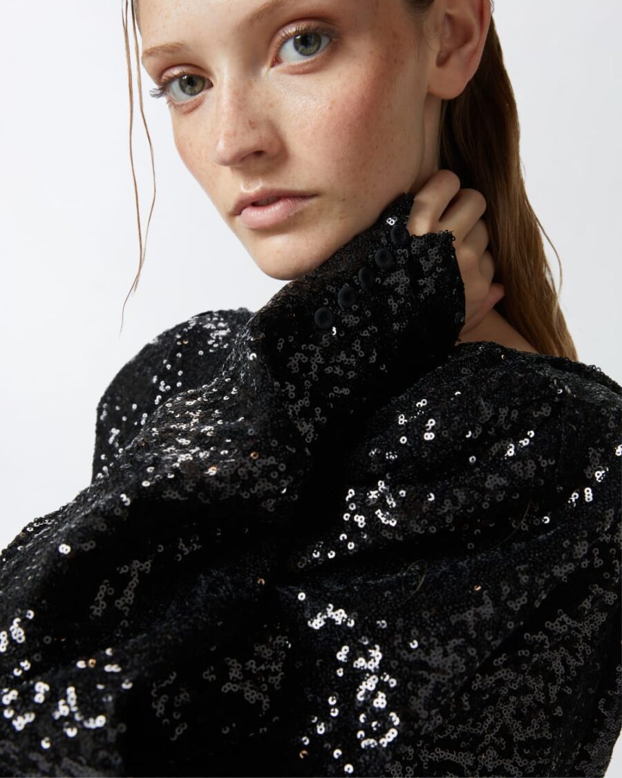 Mini abito elegante con paillettes - immagine 6