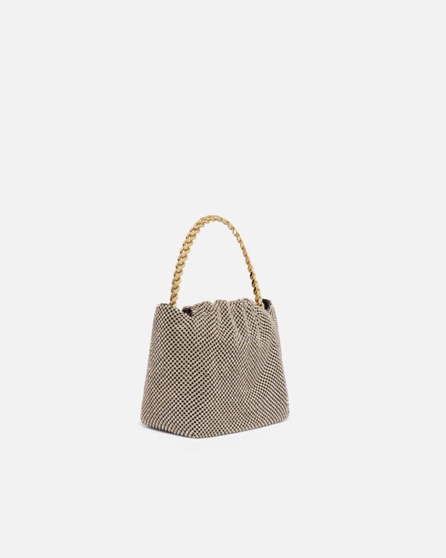 Mini clutch in rhinestone mesh - Image 2