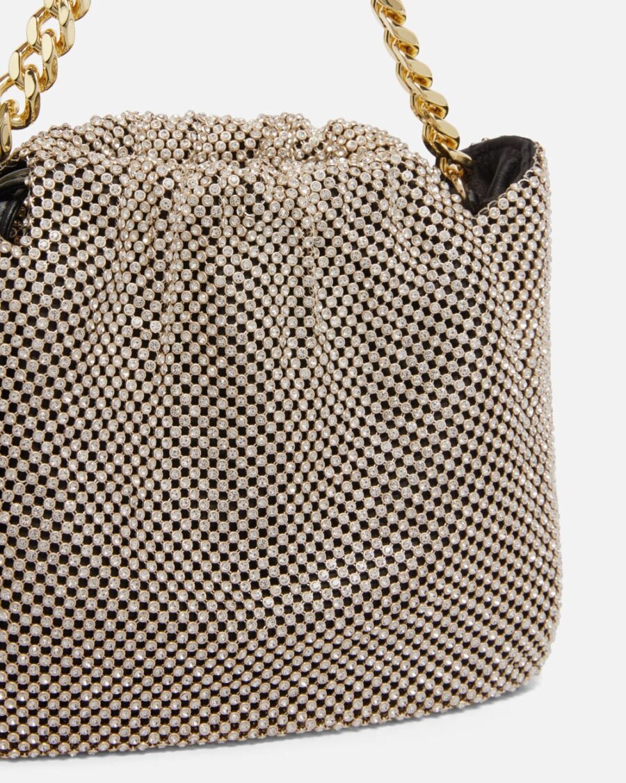 Mini clutch in rhinestone mesh - Image 3