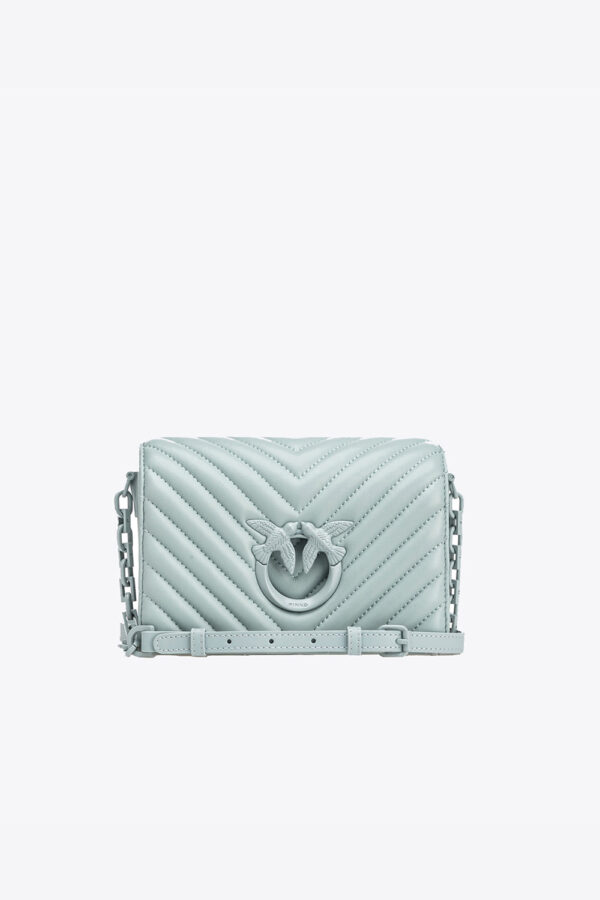 Mini Love Bag Click Chevron Color Block bruma grigio e block color