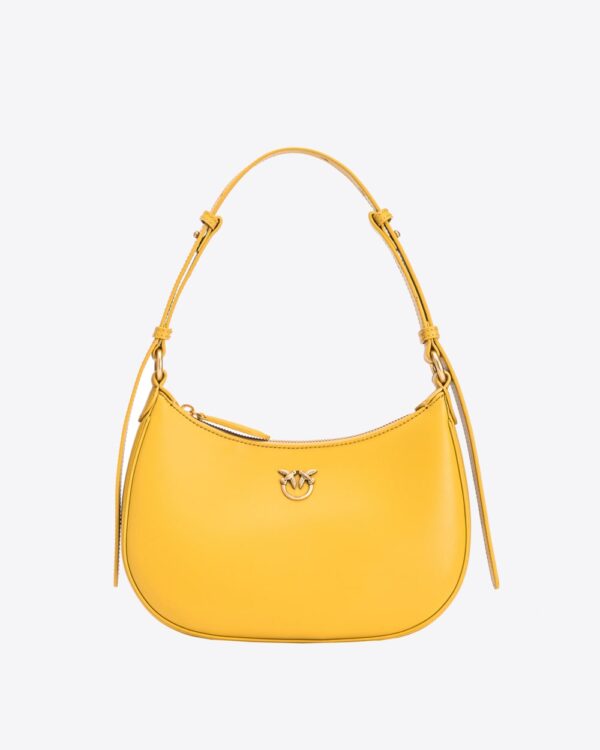 Mini Love Bag Half Moon Simply giallo cina e antique gold