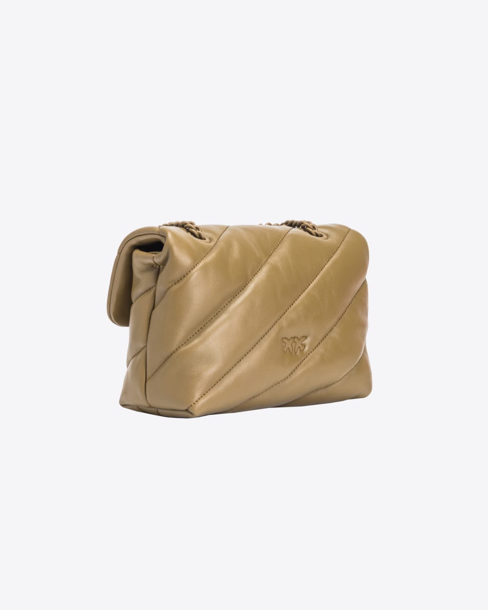 Mini Love Bag Puff in nappa color block - immagine 2