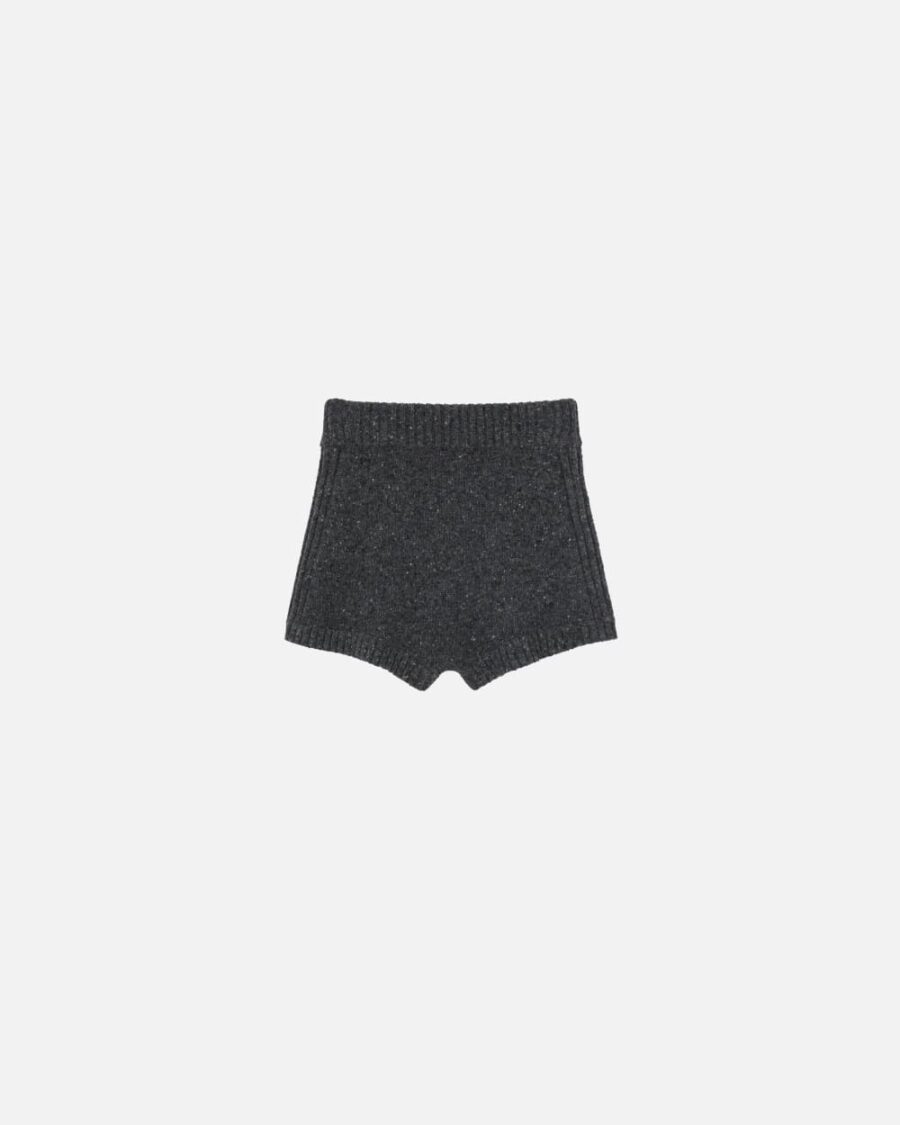 Pantaloncini shorts in maglia con strass - immagine 2