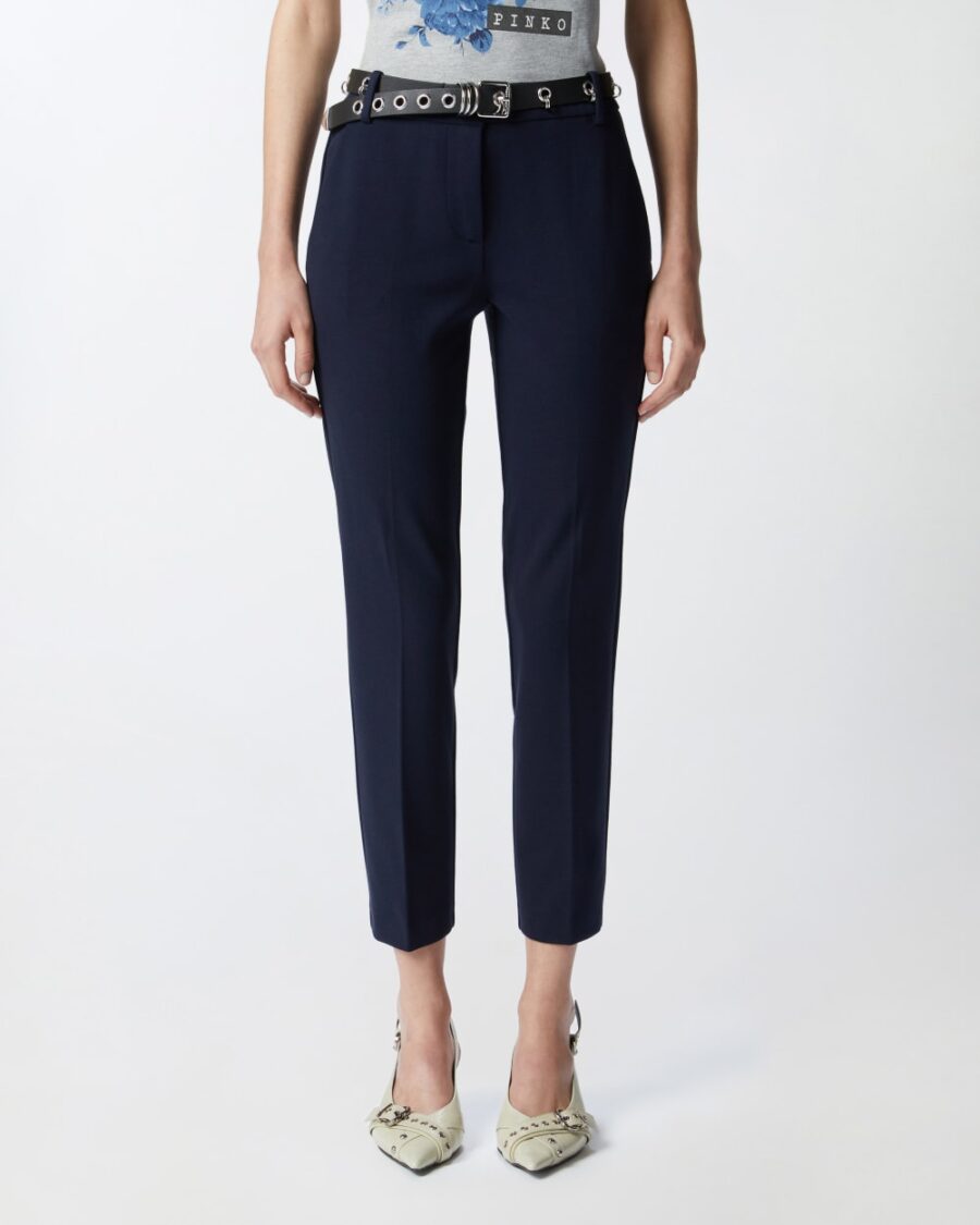 Technical fabric cigarette trousers - Image 5