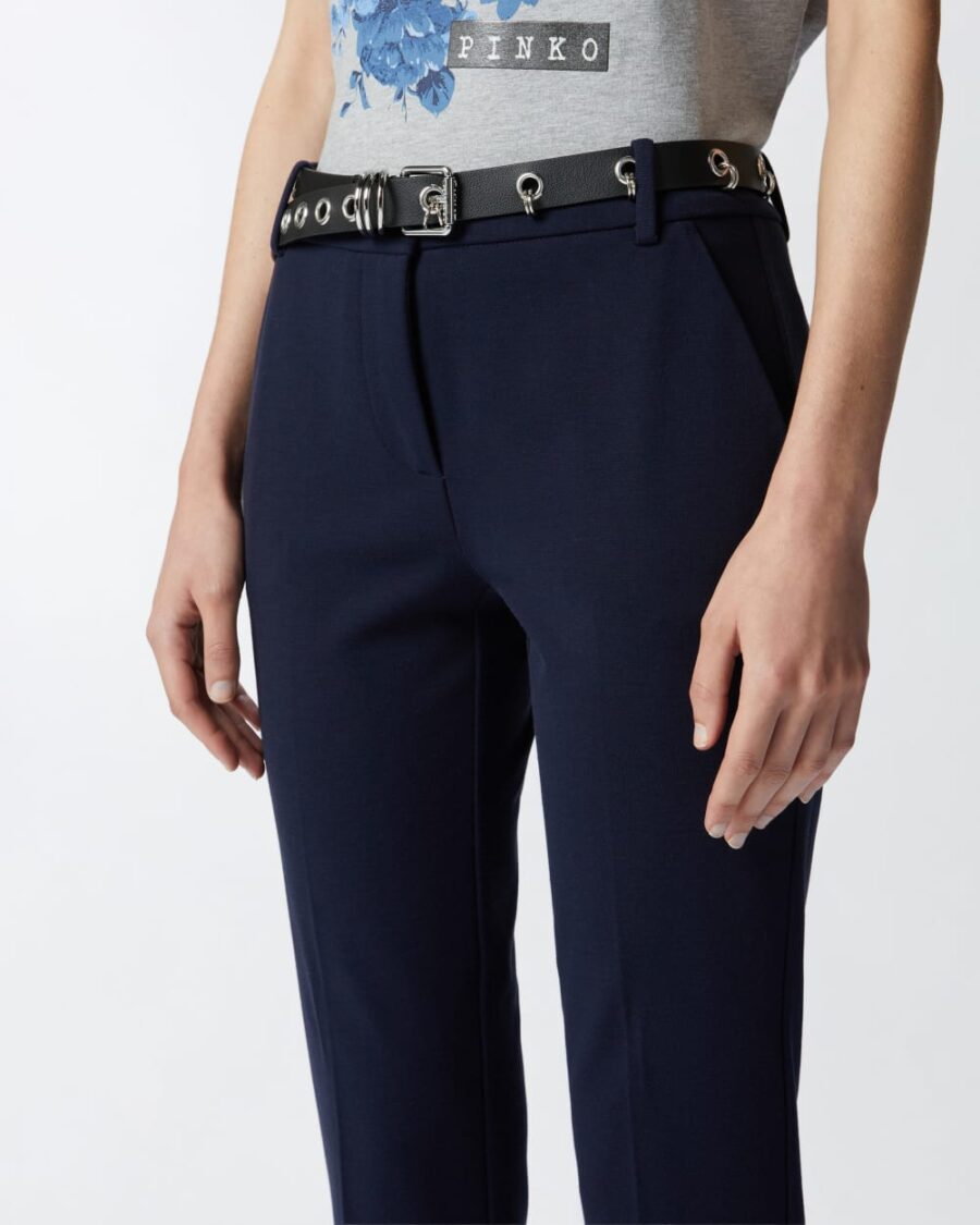 Technical fabric cigarette trousers - Image 7