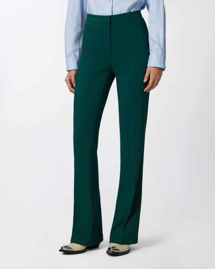 High-waist trousers in technical cady - Image 4