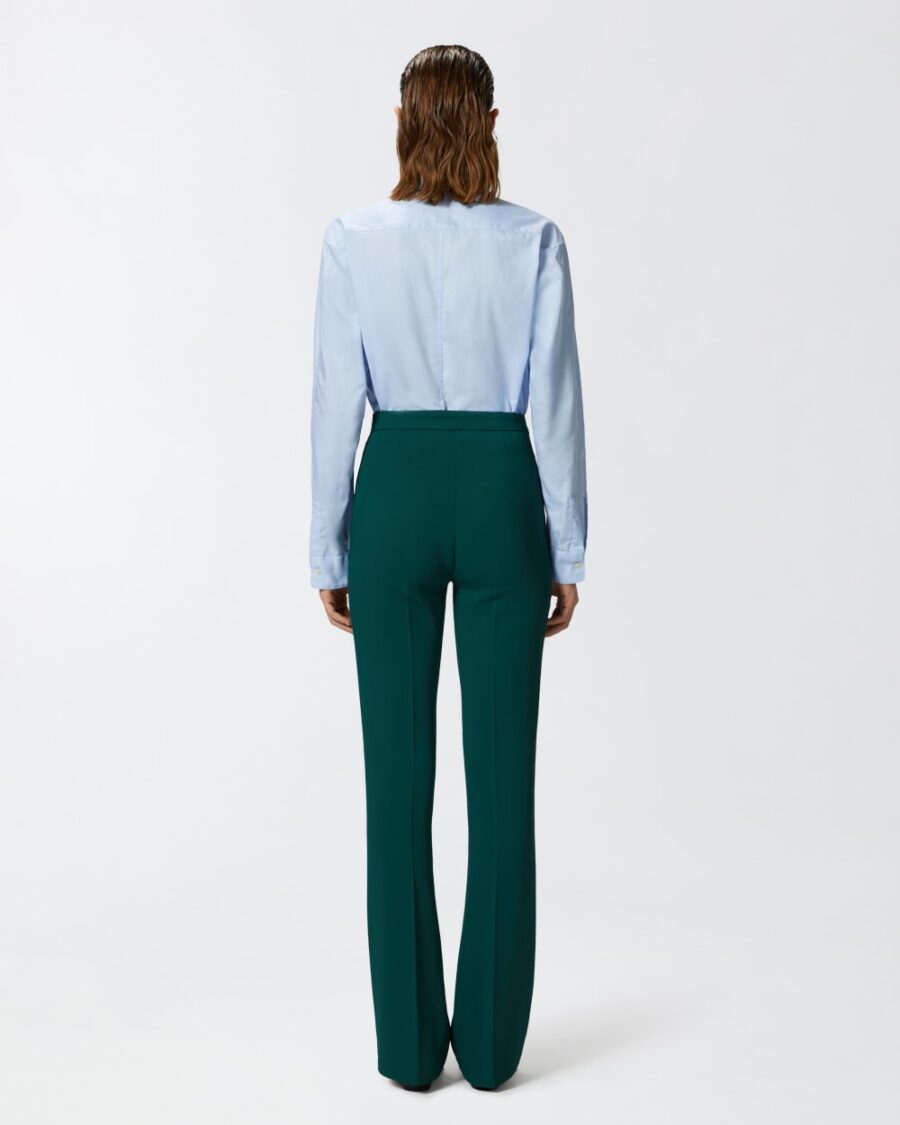 High-waist trousers in technical cady - Image 5