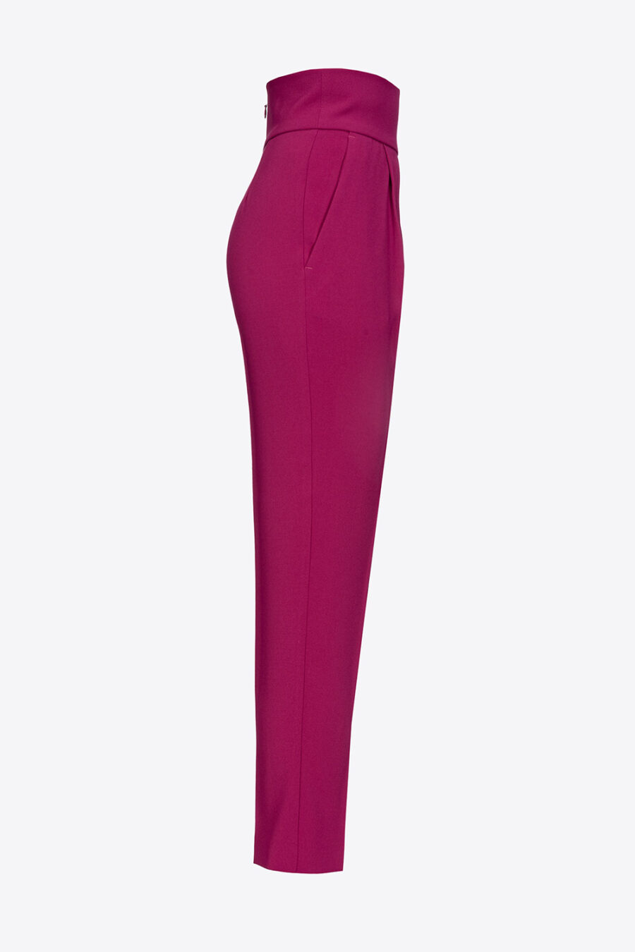 Pantaloni a vita alta in crêpe stretch - immagine 3