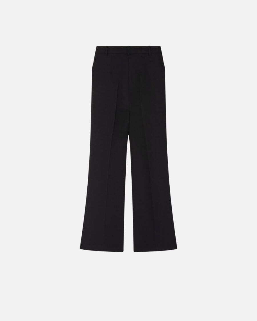 High-waisted, slightly flared trousers - Image 2