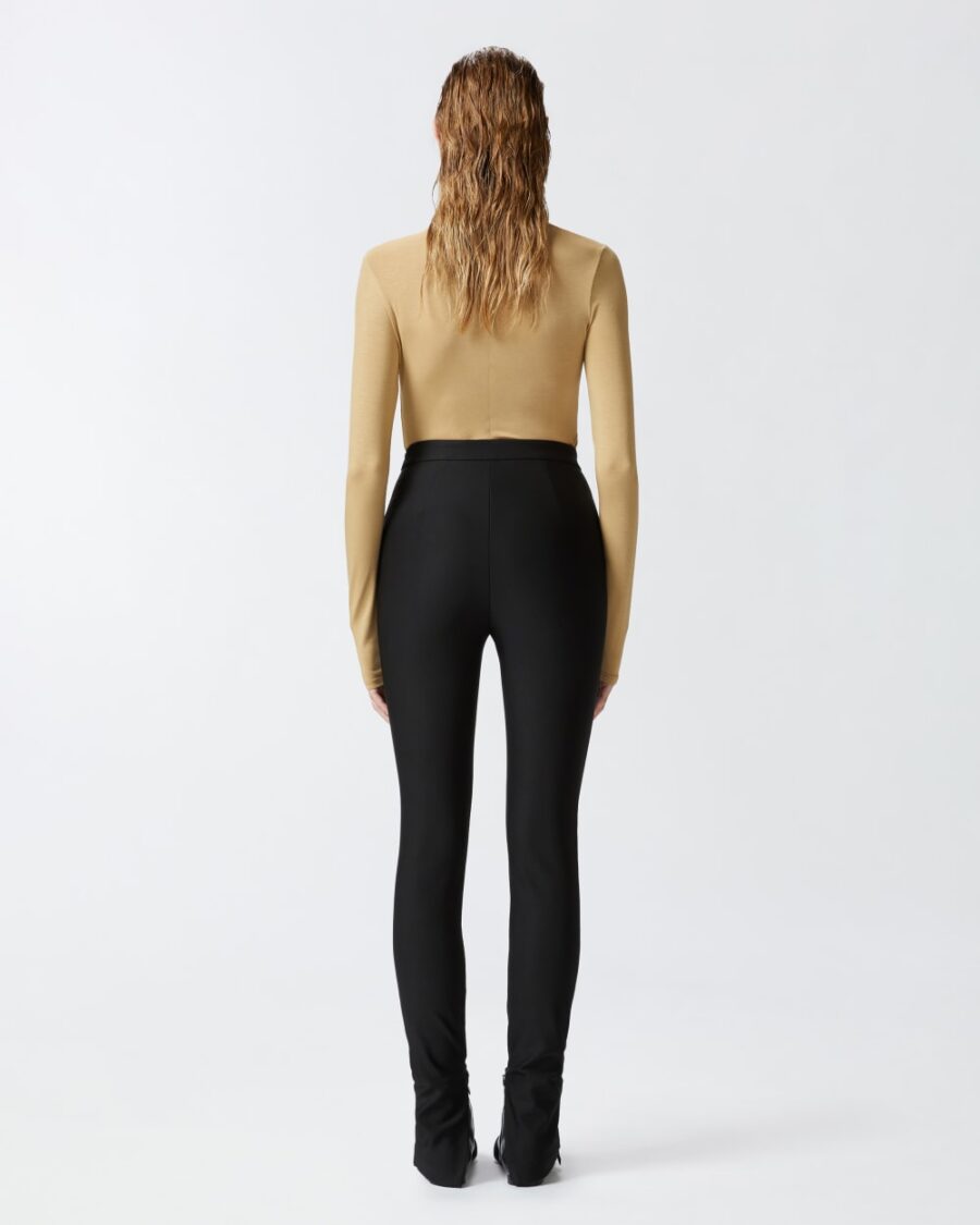 Pantaloni aderenti stretch con zip a fondo gamba - immagine 5