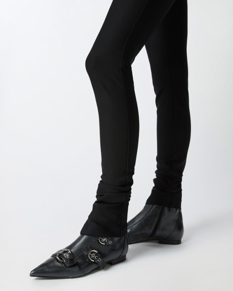 Pantaloni aderenti stretch con zip a fondo gamba - immagine 6