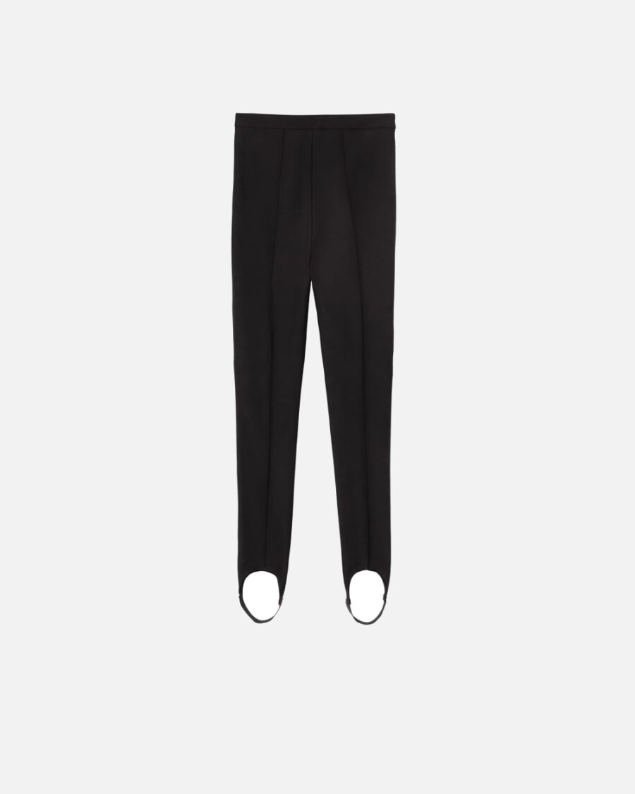Slim-fitting technical trousers with stirrups - Image 2