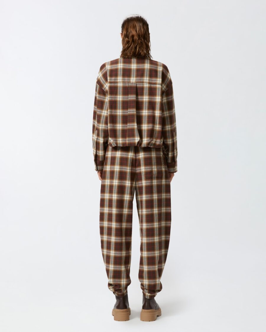 Pantaloni balloon a quadri - immagine 5