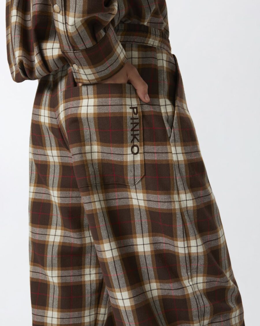 Pantaloni balloon a quadri - immagine 6