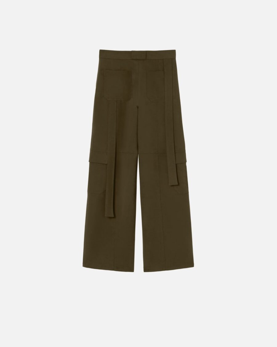 Flowing wide-leg cargo trousers - Image 2