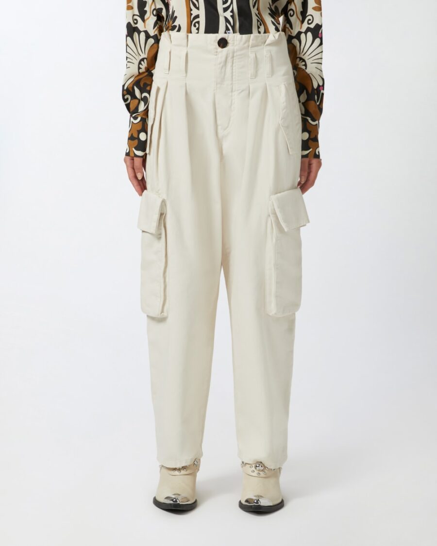 Pantaloni cargo oversize con cintura - immagine 4