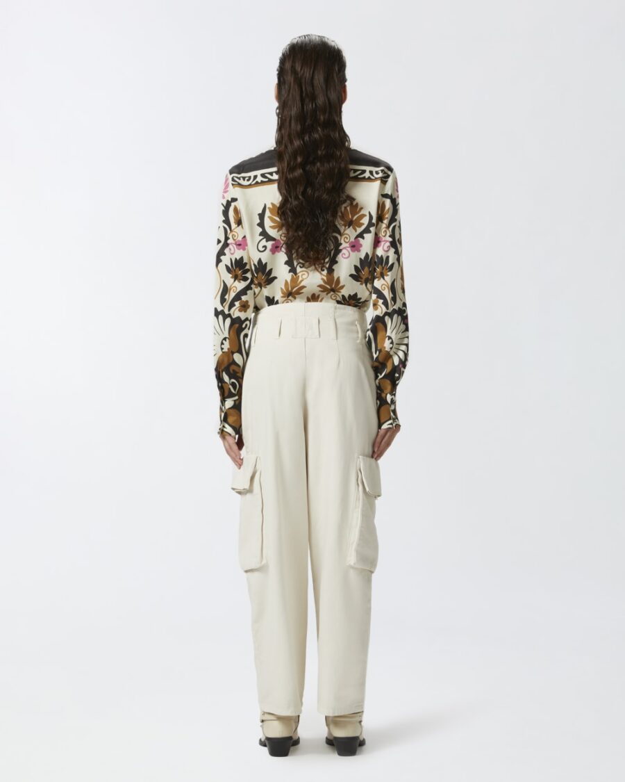 Pantaloni cargo oversize con cintura - immagine 6