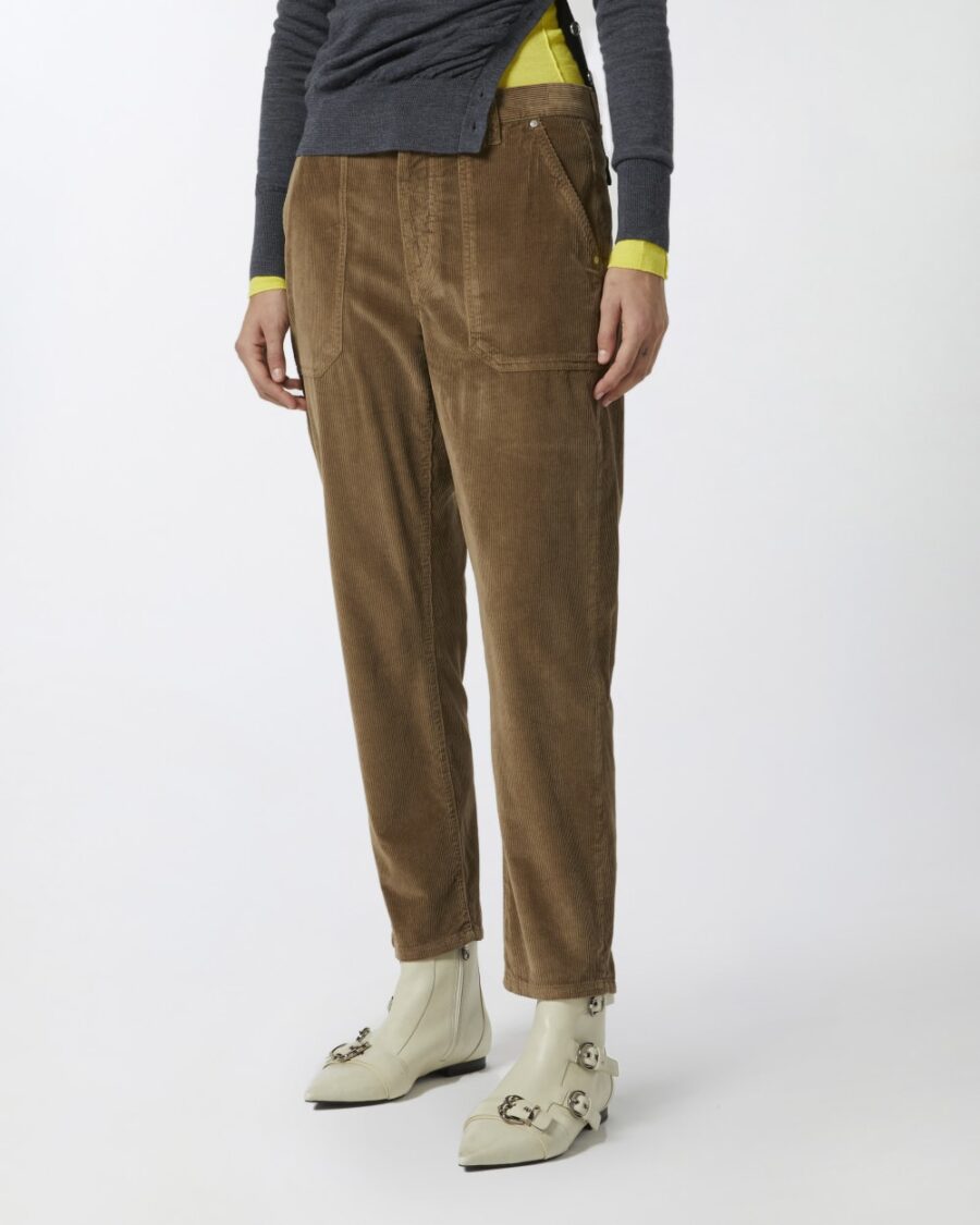 Pantaloni chino in velluto millerighe - immagine 4