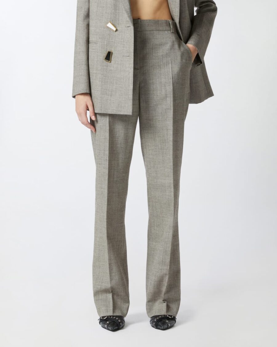 Frescolana straight-cut trousers with pockets - Image 4