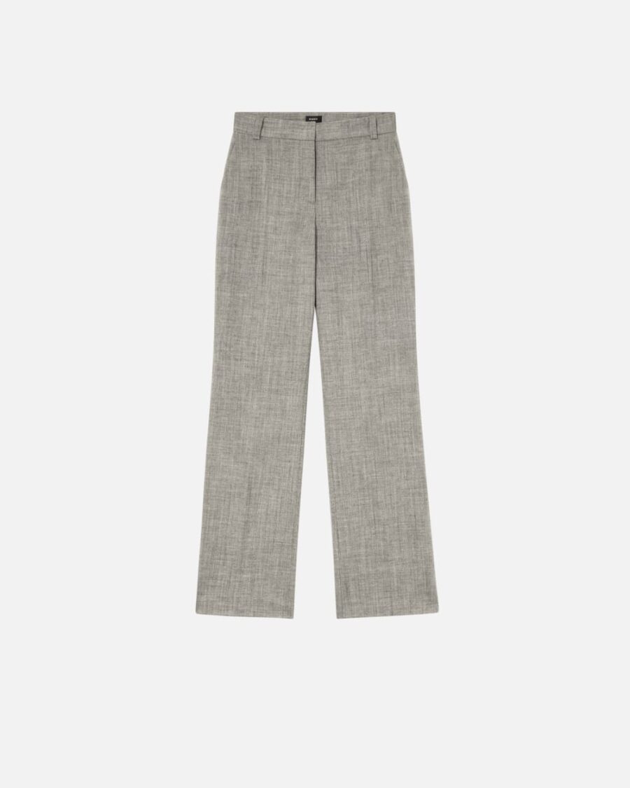 Frescolana straight-cut trousers with pockets beige  e  creta
