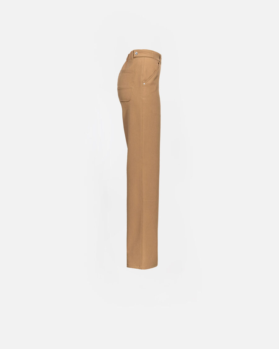 Straight-cut technical fabric trousers - Image 2