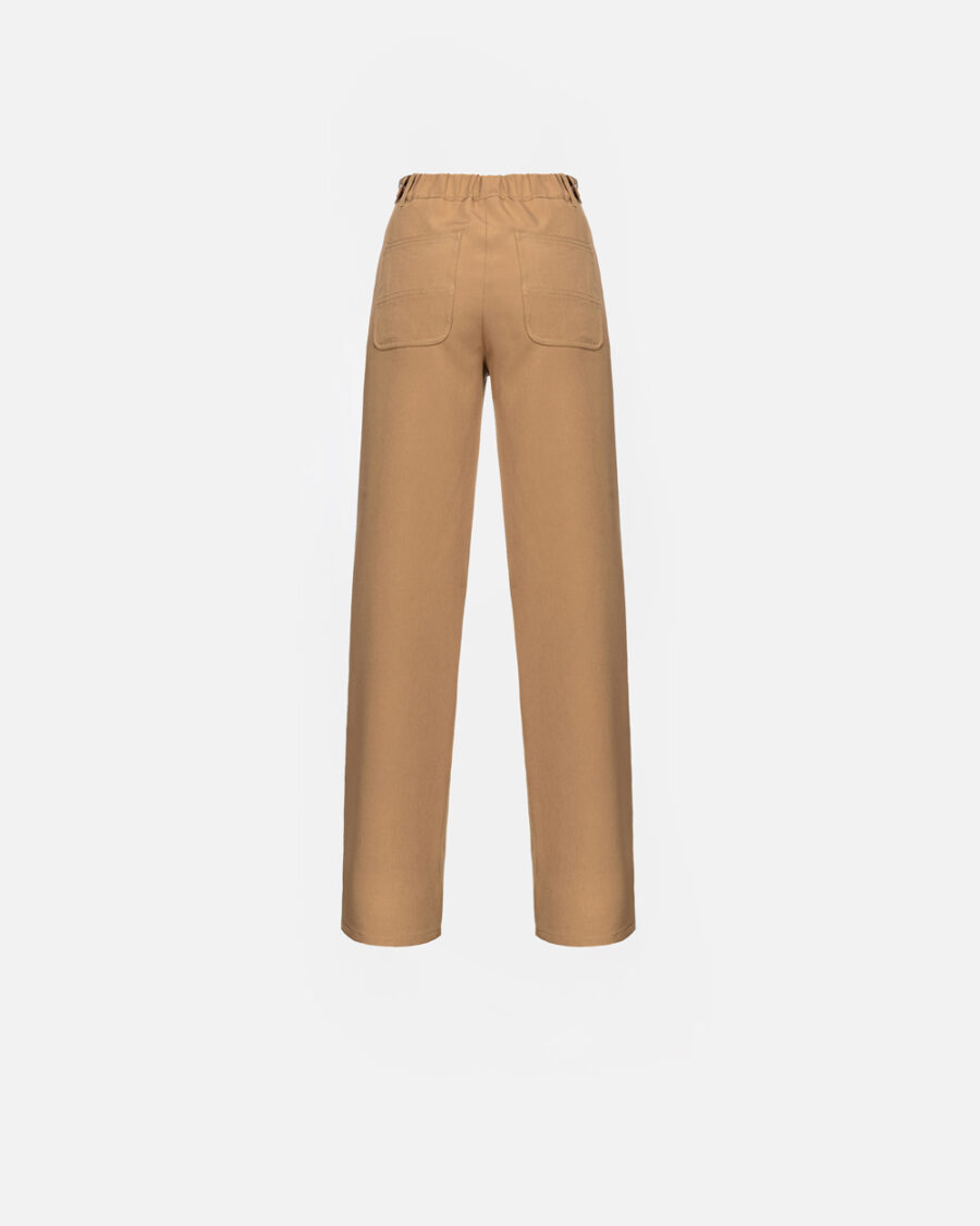 Straight-cut technical fabric trousers - Image 3