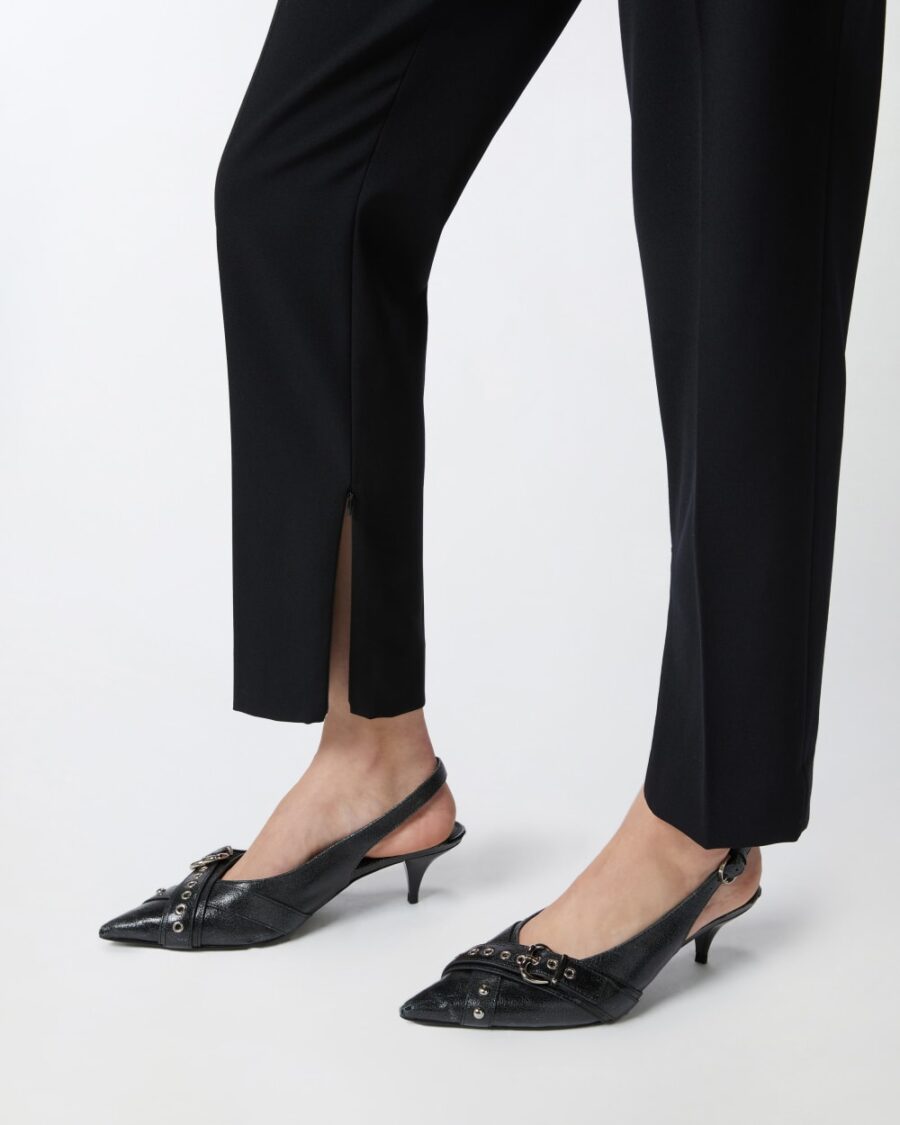 Elegant cigarette trousers with slits - Image 6