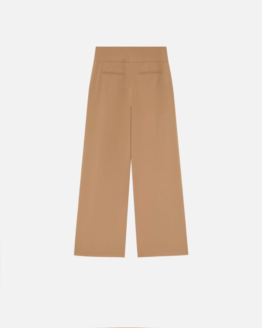 Pantaloni eleganti wide-leg con pinces - immagine 2