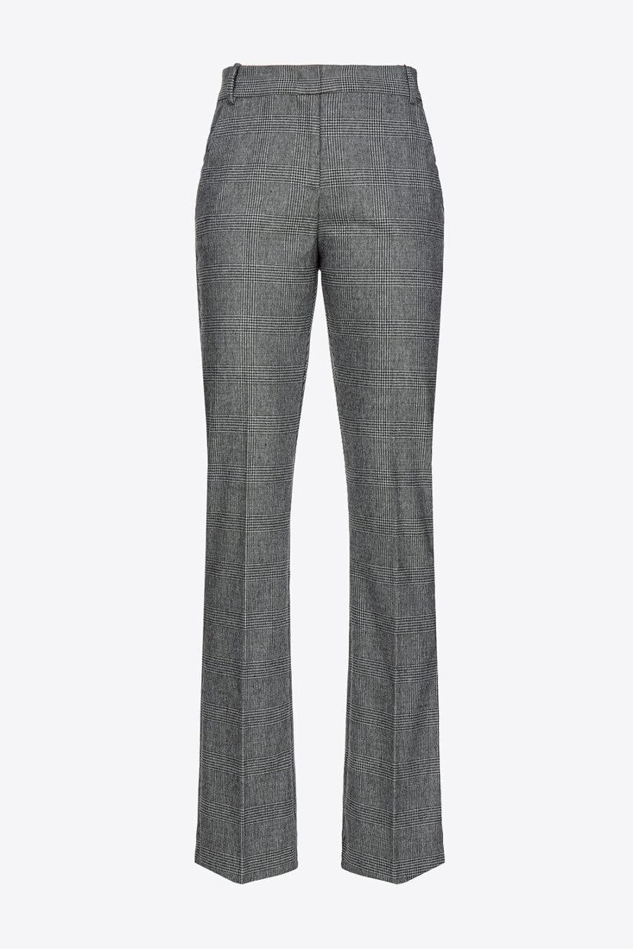 Pantaloni flanella Principe di Galles grigio e nero