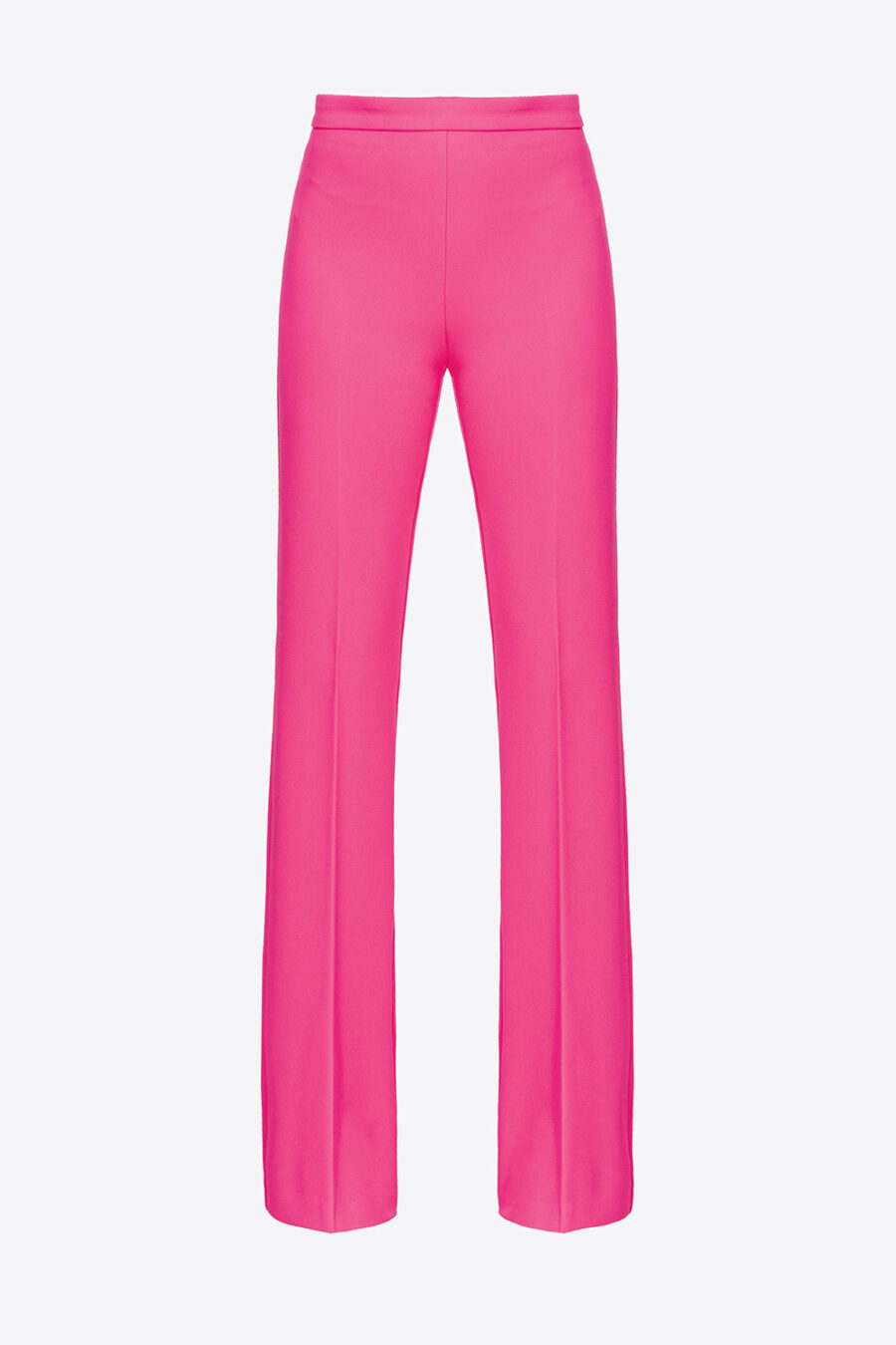 Pantaloni flared in crêpe barbabietola ch