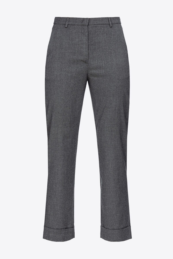 Pantaloni in flanella dark grey