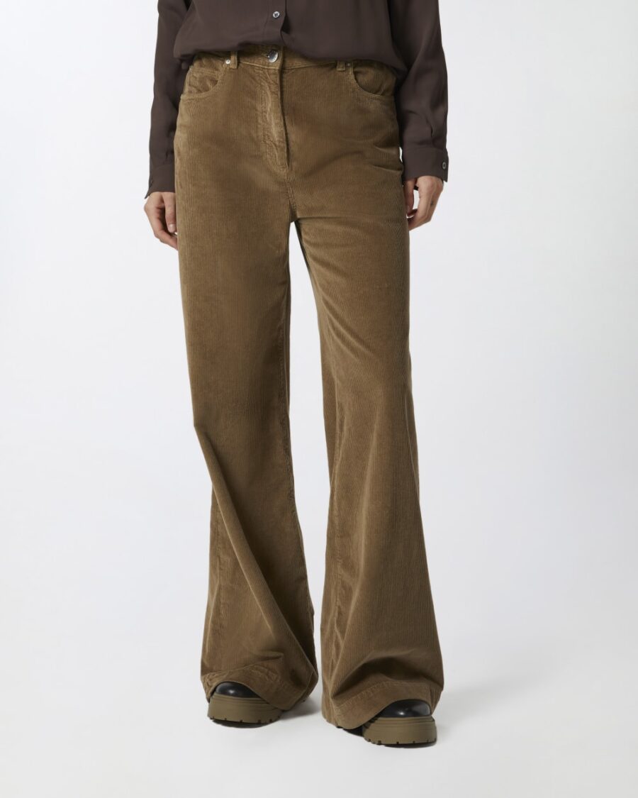 Corduroy palazzo trousers - Image 4