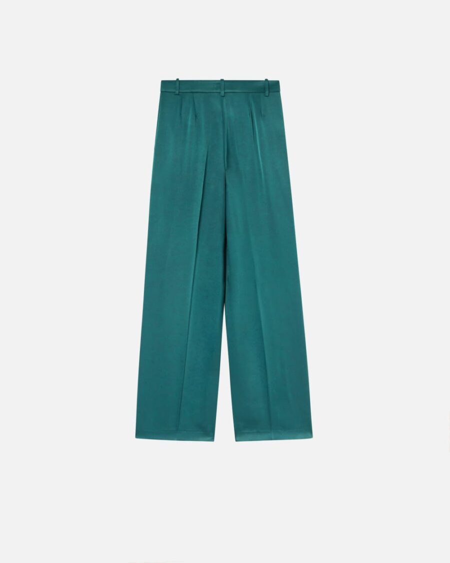 Pantaloni tailored in satin - immagine 2