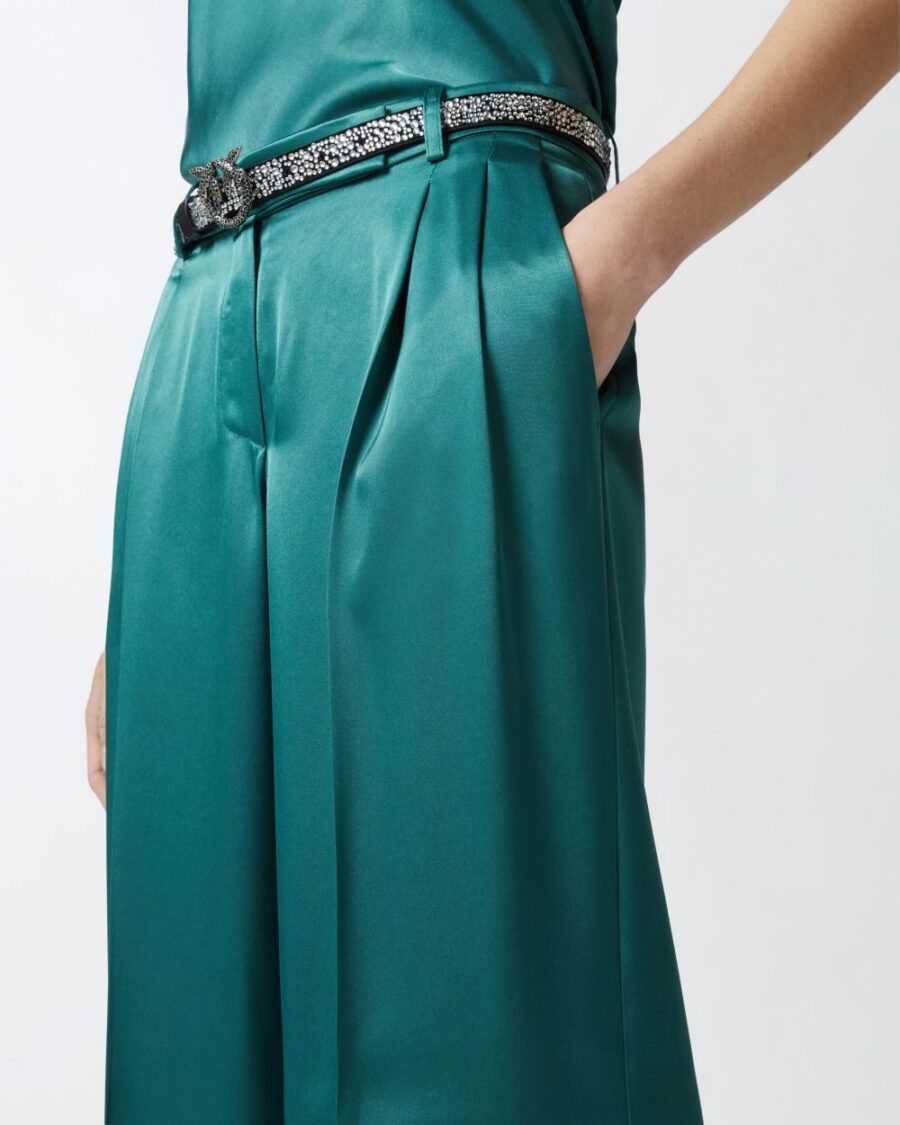 Pantaloni tailored in satin - immagine 6