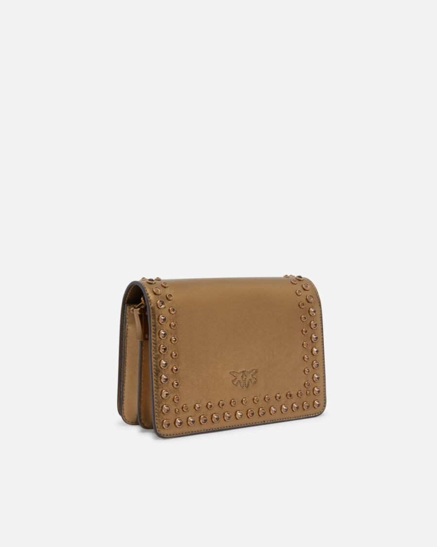 Love Bag small laminated crossbody bag with rhinestones - Image 2
