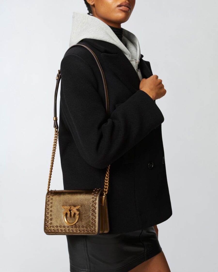 Love Bag small laminated crossbody bag with rhinestones - Image 6