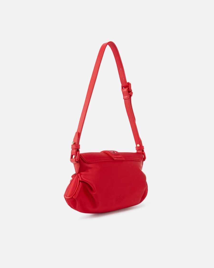 Small Jolene shoulder bag in duchesse with heart-shaped buckle - Image 2