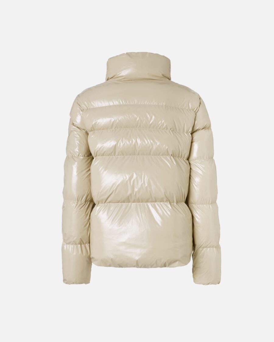 Padded crystal nylon pea jacket - Image 2