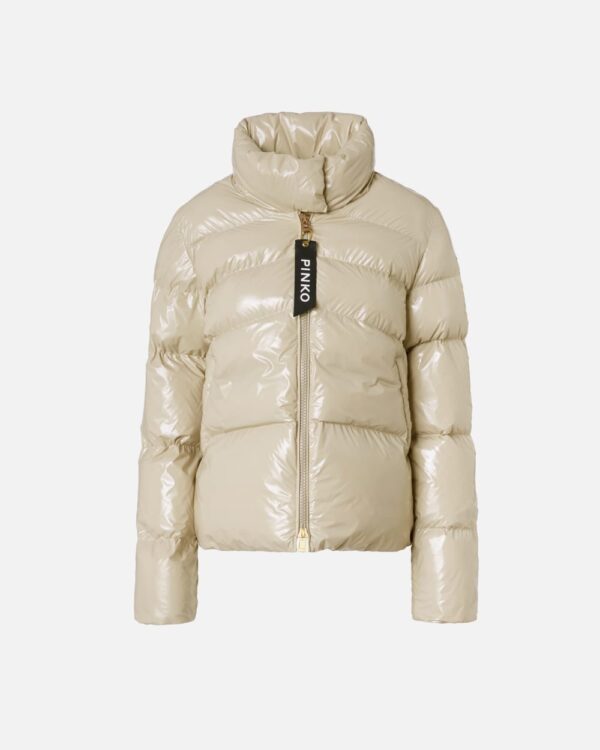 Piumino caban crystal nylon beige