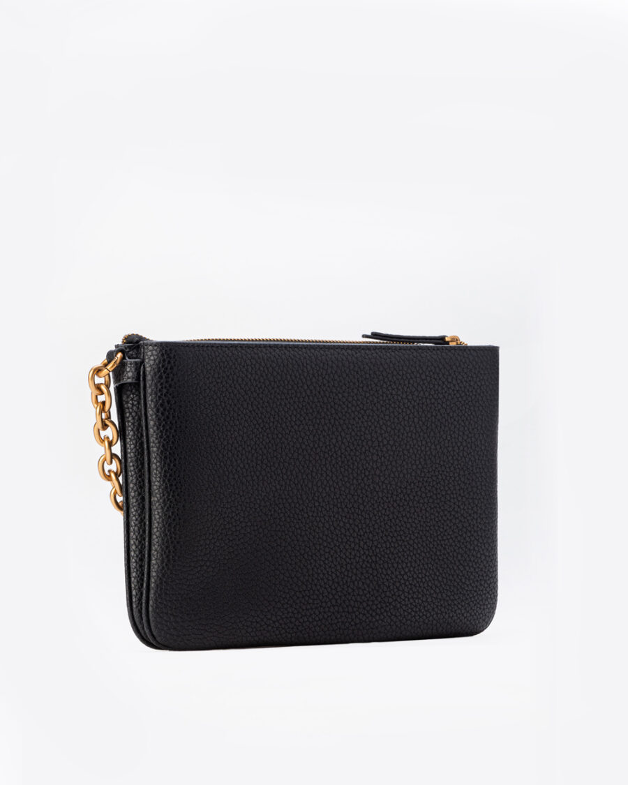 Clutch with Logo and Chain - Image 2