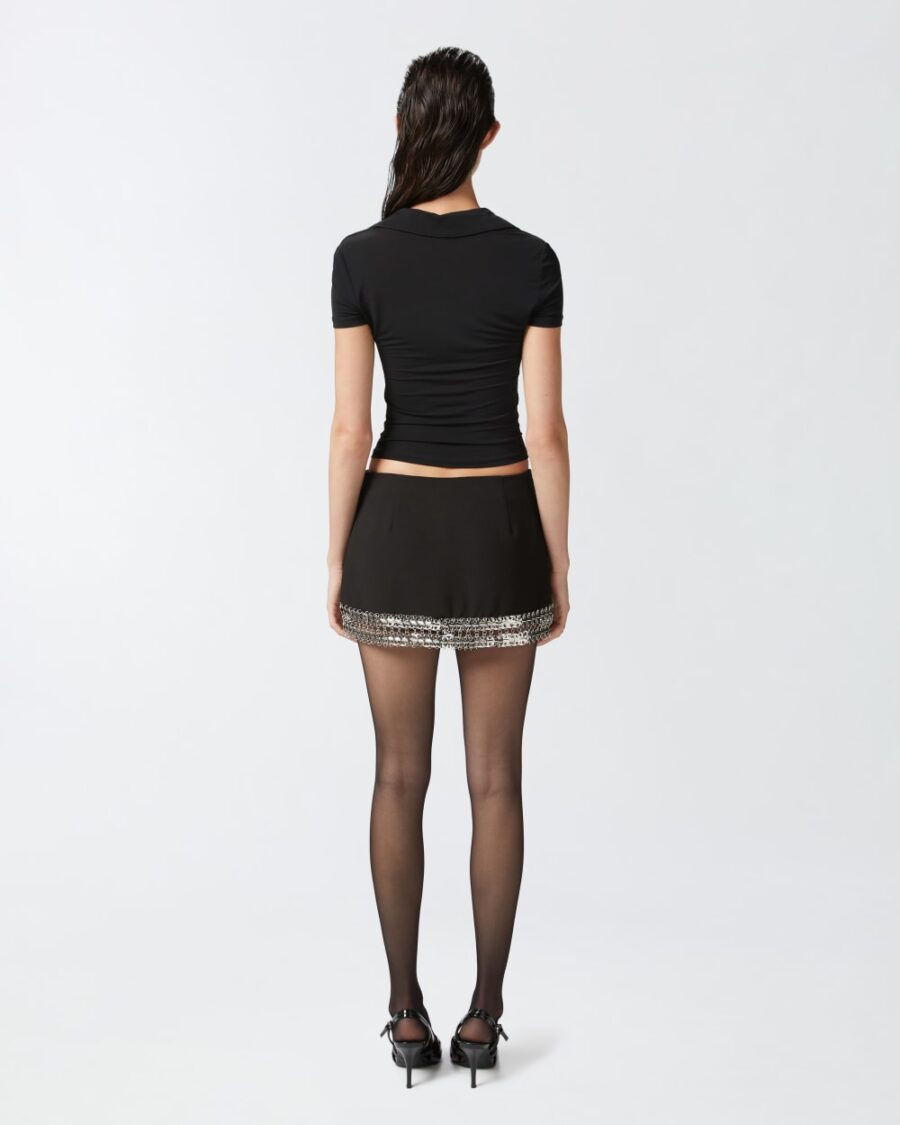 Lightweight semi-transparent fabric polo shirt - Image 6
