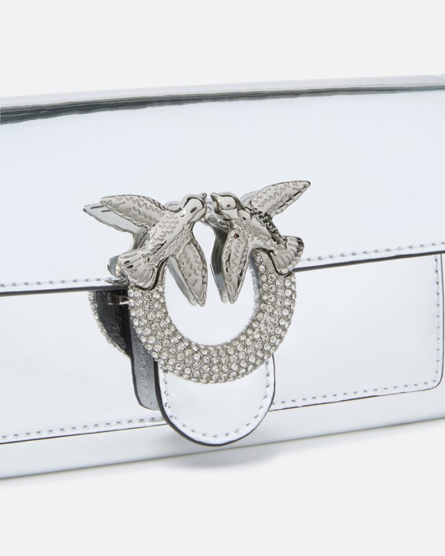 Love Bag mirror-finish wallet with shoulder strap - Image 3