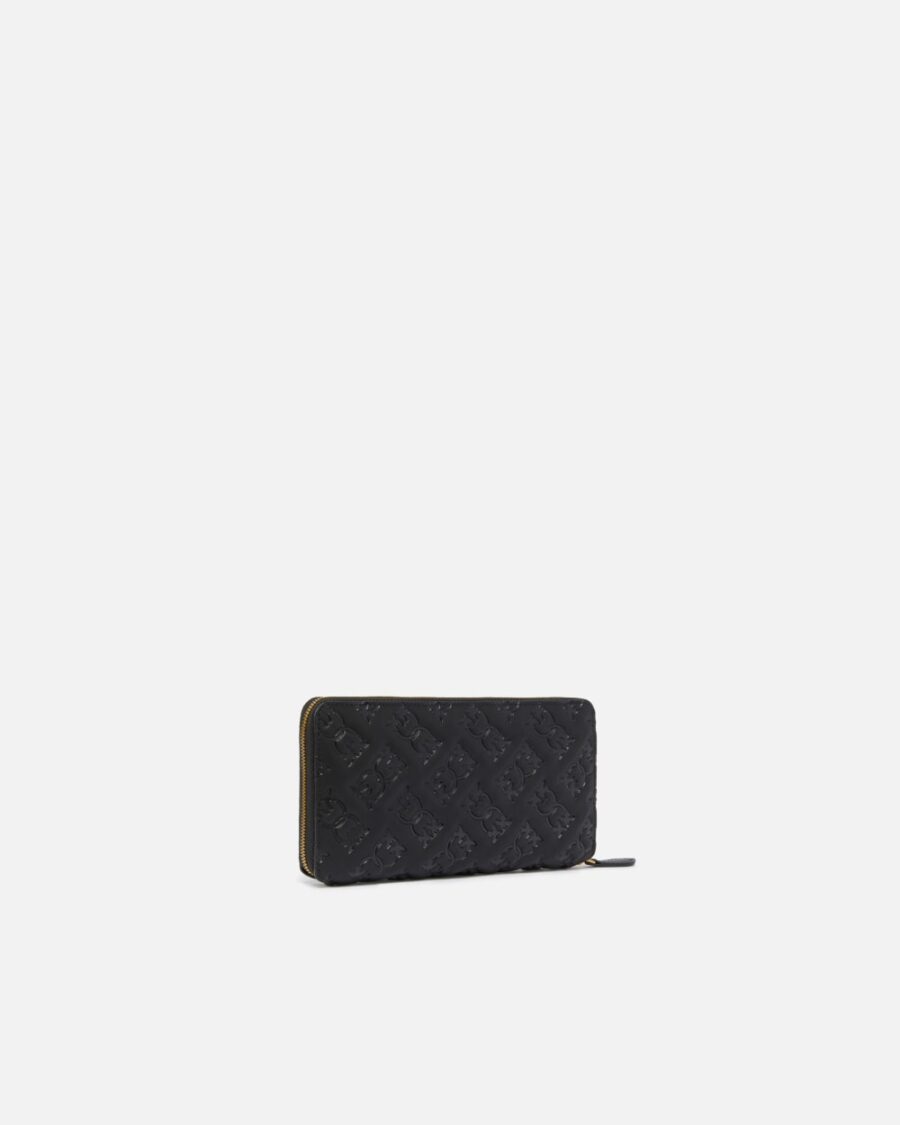 Rectangular leather monogram wallet - Image 2