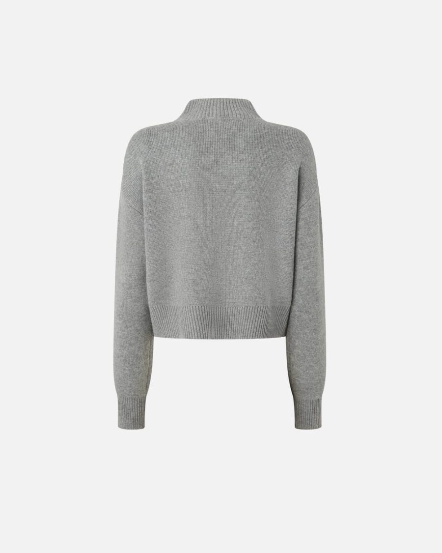 Pullover con zip e cristalli davanti - immagine 2