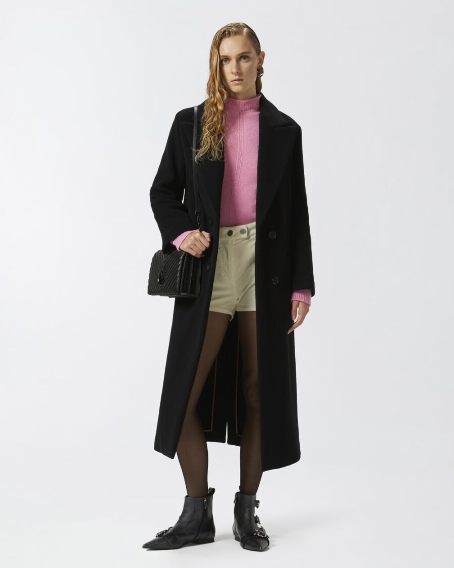 Pullover in maglia di misto cachemire collo alto - immagine 4
