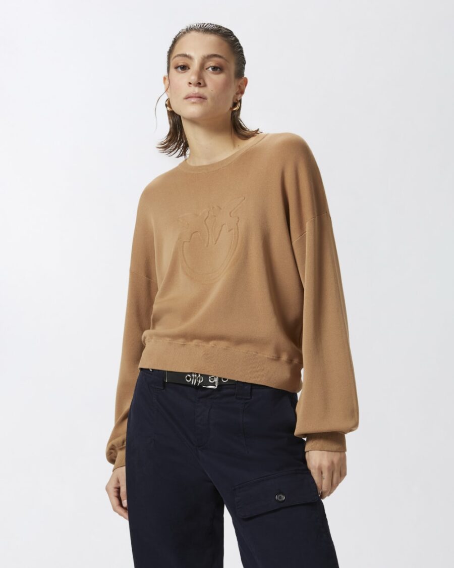 Pullover logo Love Birds scoiattolo chiaro