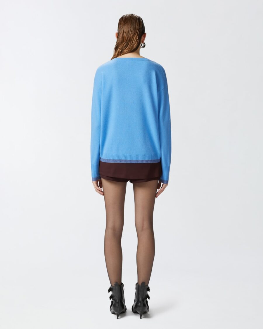 Knit cashmere-blend pullover with lurex - Image 5