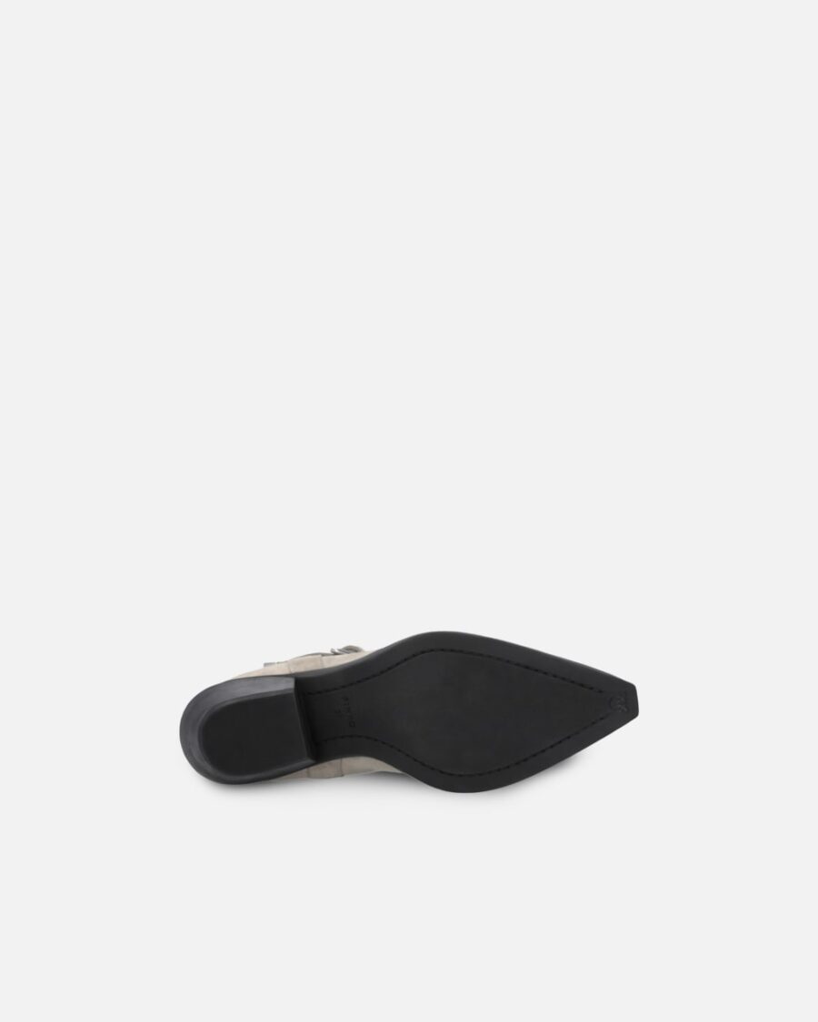 Stivaletti texani in suede con punta in metallo - immagine 9