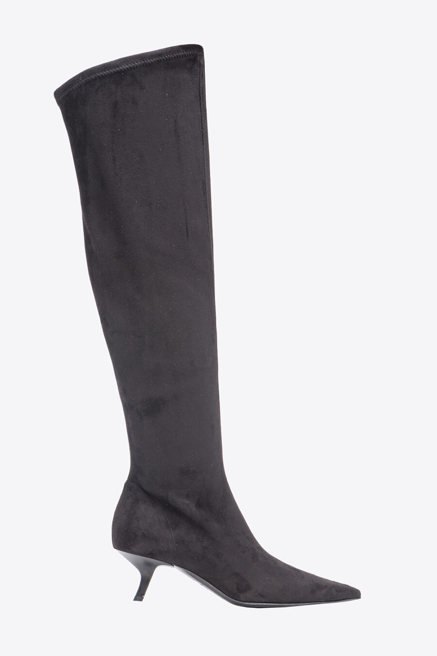 Stivali cuissard effetto suede nero limousine